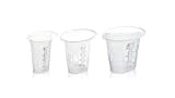 BranQ - Home essential - Un lot de trois verres doseurs universels d'une capacité de 0,25 + 0,5 + 1 ...