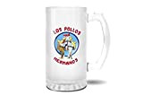 Breaking Bad Los Pollos Hermanos Tasse en verre Pint Mug Givré Transparent Stein Mug | Tasse Nouveauté Pour Bière Cadeau