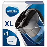 BRITA Carafe filtrante Elemaris XL noire + 1 filtre MAXTRA+, réduit le calcaire, le chlore et le plomb pour une ...