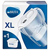 BRITA Carafe filtrante Marella XL blanche + 1 filtre MAXTRA+, réduit le calcaire, le chlore et le plomb pour une ...