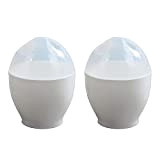 C-LARSS Egg Poacher Simple Design Egg Poacher Cup Heat Resistant Lightweight White