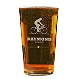 CADEAUX.COM - Verre Personnalisable - Cyclisme - Verre à Bière 57 cl - Idée Cadeau Personnalisé avec Prénom et Message