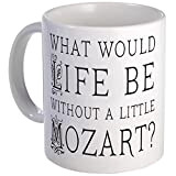 cafepress – La vie sans Mozart – Unique Tasse à café, 30 cl, Tasse à Café, Tasse à Thé, blanc, S