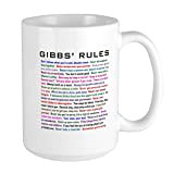CafePress - NCIS Gibbs' Rules Large Mug - Coffee Mug, Large 15 oz. White Coffee Cup by CafePress