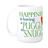 CafePress – Snuggle Puggles Grand mug – Mug à café, Large 15 g Blanc Tasse à café