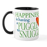 CafePress – Snuggle Puggles – Unique Mug à café, tasse à café Small White/Black Inside