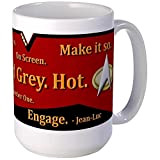 cafepress – Thé, Earl Grey, Mugs Grand mug Hot Captain Picard – Grand mug