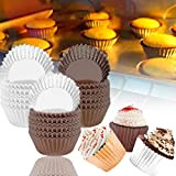 Caissette Mini Cupcake, 400Pcs Papier Mini Muffin, Caissettes en Papier Petit, Moule de Cuisson en Papier pour Cupcake pour Gâteaux, ...