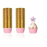 Caissettes Cupcake,100Pcs Caissette Cupcakes, Moule Cupcake,Caissette Muffins,Cupcake Papier pour Anniversaire, Mariage, Fête de Vacances Décorer