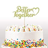 Cakeshop Décoration de gâteau à paillettes Better Together - Pour mariage, anniversaire - Double face - 400 g/m² - 14 ...