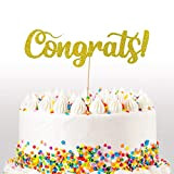 Cakeshop Décoration de gâteau de mariage à paillettes « Congratulations » - Double face - 400 g/m² - 14 couleurs ...
