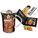 CARMANI - Tasse en porcelaine décorée avec 'Hygieia' de Gustav Klimt 350ml