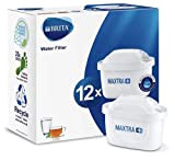 Cartouche de filtre à eau Brita Maxtra+, blanche, Plastique, blanc, Pack of 12
