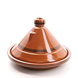 Casa Moro Tajine Terra Miel 30 cm Marocain pour Cuisiner Berber Tontopf fabriqué à la Main pour 4 à 5 ...