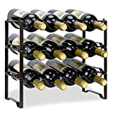 Casier à vin Range Bouteille vin en métal autoportant Le Bar à la Maison 12 Bouteilles