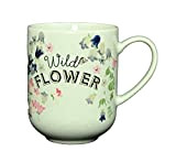 Cath Kidston Mug en porcelaine fine Motif fleurs sauvages Vert pâle 400 ml