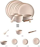 Ceramics Dinner Set Kitchen and Dining Service Luxurious Kitchen Dinnerware Set BPA-Free Dishwasher Safe Gift Idea for Any Occasion Creativity ...