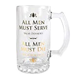 Chope à bière Game of Thrones - All Men Must Serve/All Men Must Die