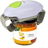 Chulovs - Ouvre-bocal électrique - gadget de cuisine solide et robuste pour bocaux scellés - ouvre-bocal automatique mains libres avec ...