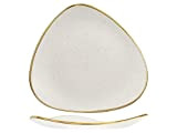 Churchill 375053 Stonecast Assiette triangulaire, porcelaine, BARL White, 31 cm