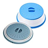 Cloche Micro Onde Sans BPA 3en1 Pliable Micro-Ondes Couvercle Micro Ondes avec Poignée Orifices de Ventilation pour Fruits et Légumes ...