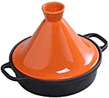 Cocotte le Creuset Pot de cuisson en fonte en fonte 20cm, pot de cuisson tajine avec base en fonte émaillée ...