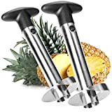 COM-FOUR® 2x coupe-ananas 3 en 1 - épluche-ananas en acier inoxydable, va au lave-vaisselle - vide-ananas - vide-ananas avec lame ...
