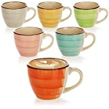 COM-FOUR® 6x Taza de Espresso - tazas de cerámica - petites tasses à café - tasse expresso - tasse cafe ...