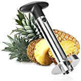 COM-FOUR® coupe-ananas 3 en 1 - éplucheur d'ananas en acier inoxydable, va au lave-vaisselle - vide-ananas - vide-ananas avec lame ...
