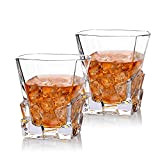 Cooko Iceberg Verres à Whisky, Transparents Verres à Boire,Accessoires de Vin Pour Whisky, Cocktail, Bourbon, Jus, 300ML Lot de 2 ...