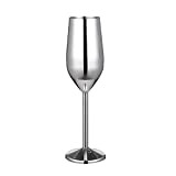 Coupe à Champagne en acier inoxydable verre à vin verre à cocktail en métal verre à vin Bar Restaurant gobelet ...