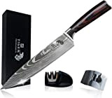 Couteau à viande Tiger AMT 20cm, couteau de cuisine, couteau à sushi, couteau de chef couteau professionnel couteau de coupe ...
