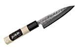 Couteau d'office Japonais Artisanal Tsutsumi lame martelée Forgé main 10,5cm ( 4 Tailles Disponibles )