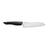 Couteau en céramique Kyocera, couteau Santoku, lame 16 cm, lame en céramique de zircone, meulée à la main, extrêmement tranchante, ...