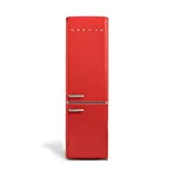 CREATE / FRIDGE STYLANCE/Réfrigérateur Combi 244L Rouge/Style rétro Vintage