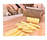 Crinkle Cutting Tool Salad Chopping Crinkle Cutter for Veggies Potato Cucumber Carrots French Fries
