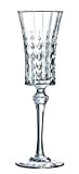 Cristal d'Arques Paris - Collection Lady Diamond - 6 Flûtes 15 cl - Brillance, Transparence et Haute Résistance - Fabriqués ...