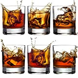 CRYSTALIA Qualité Supérieure Verres à Whisky par 6 100% SANS PLOMB 305 ml Verre Rhum, Verre Wisky pour Cocktails Scotch Cognac, ...