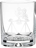 Crystaljulia 05924 Verre à whisky avec balance Zodiak Cristal 250 ml