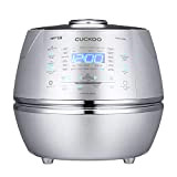 CUCKOO CRP-CHSS1009FN Cuiseur à vapeur de riz, 1,8 l, 10 tasses, technologie de chauffage à induction IH, DSP, programmable, idéal pour le ...