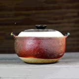 Cuisine Casserole Cassif avec couvercle Japonais Donabe Riz Cuisinier, Casserole en céramique résistant à la chaleur, Saune de santé, Pot ...
