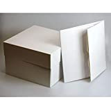 Culpitt – Lot de 10 boîtes à gâteaux, blanc, 30,5 cm de côté
