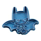 Cuticuter Chibi Batman Superheroes Moule de Biscuit, Bleu, 8 x 7 x 1.5 cm