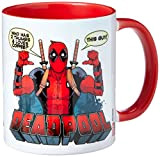 Deadpool (2 Thumbs) Red Coloured Inner Mug