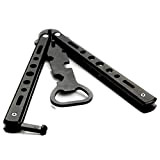 Décapsuleur 1Pcs Stainless Steel Bottle Opener Butterfly Knife Style Trainer Tool Metal Beer Bar Fournitures