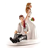 Dekora - 305133 Figurine pour gâteau du mariage, Blanc, 14cm