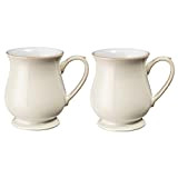 Denby Linen Craftsman Lot de 2 mugs Crème Taille L