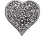 Dessous de cœur en fonte -Dessous de plat en fonte décorative pour cuisine ou salle à manger - Vintage, Design ...