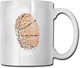 DHArt Ceramic Coffee Mugs Basketball is My DNA Novelty Gift Funny Tea Cup 11OZ.