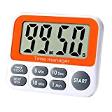 Digital Countdown Kitchen Timer - AIMILAR Count Up Down Magnetic Timer Clock with Alarm Fast Setting for Cooking Baking Students